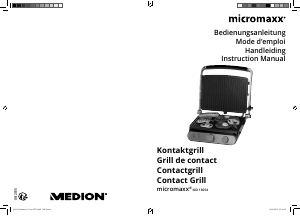 Manual Micromaxx MD 16054 Contact Grill