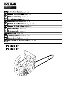 Manual de uso Dolmar PS222TH-25 Sierra de cadena