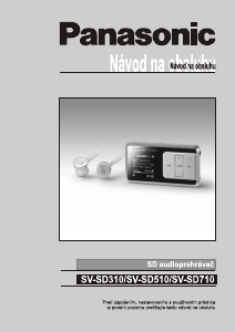 Návod Panasonic SV-SD510 Mp3 prehrávač