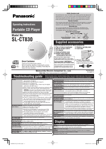 Handleiding Panasonic SL-CT830 Discman