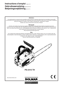 Handleiding Dolmar PS3410TH-30 Kettingzaag