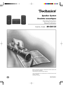 Mode d’emploi Technics SB-CSS135 Haut-parleur