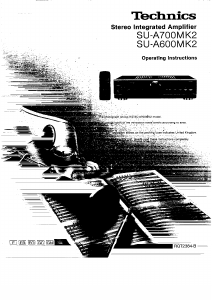 Bruksanvisning Technics SU-A600MK2 Förstärkare