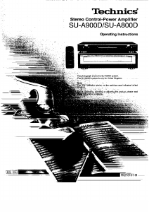 Bruksanvisning Technics SU-A900D Förstärkare