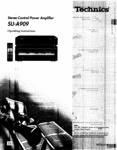 Handleiding Technics SU-A909 Versterker