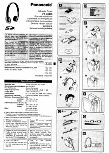 Bruksanvisning Panasonic SV-SD05 Mp3 spelare