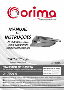 Bruksanvisning Orima OR 7005 G Köksfläkt