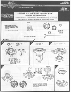 Handleiding Hasbro Beyblade Dark Effigy