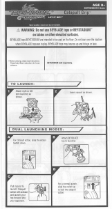 Handleiding Hasbro Beyblade Grevolution Catapult Grip