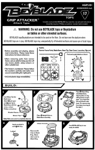 Handleiding Hasbro Beyblade Grip Attacker