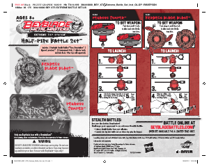 Handleiding Hasbro Beyblade Half-Pipe Battle Set