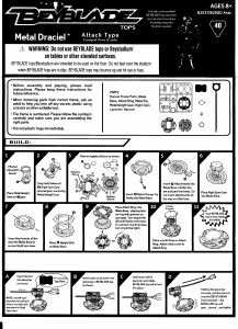 Handleiding Hasbro Beyblade Metal Draciel