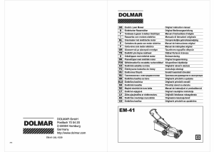 Handleiding Dolmar EM-41 Grasmaaier