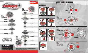 Handleiding Hasbro Beyblade Metal Fusion Dark Bull-Earth Eagle-Evil Gemios Tru