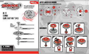 Handleiding Hasbro Beyblade Metal Fusion Flame Sagittario