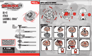 Handleiding Hasbro Beyblade Metal Fusion Lightning L-Drago