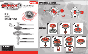 Handleiding Hasbro Beyblade Metal Fusion Rock Leone