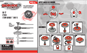 Handleiding Hasbro Beyblade Metal Fusion Storm Aquario