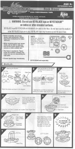 Handleiding Hasbro Beyblade Rock Bison