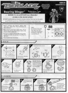 Handleiding Hasbro Beyblade Tops Bearing Stinger