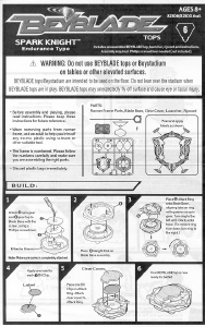 Handleiding Hasbro Beyblade Tops Spark Knight