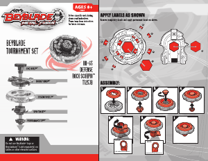 Handleiding Hasbro Beyblade Tournament Set Rock Scorpio