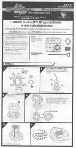 Handleiding Hasbro Beyblade V Force Wing Defenser