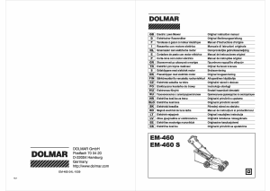 Handleiding Dolmar EM-460S Grasmaaier
