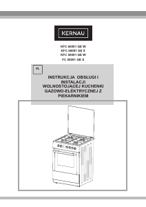 Handleiding Kernau KFC 60091 GE W Fornuis