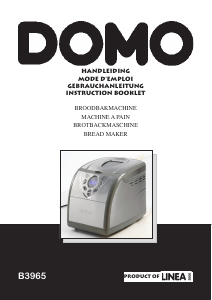 Bedienungsanleitung Domo B3965 Brotbackautomat
