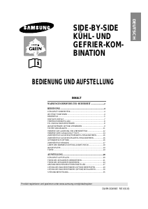 Bedienungsanleitung Samsung RS21FPSM Kühl-gefrierkombination