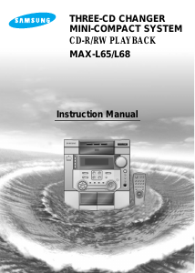 Bruksanvisning Samsung MAX-L65 CD-spelare