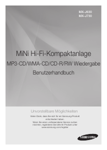 Bedienungsanleitung Samsung MX-J630 CD-player