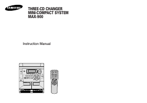 Manual Samsung MAX-900 CD Player