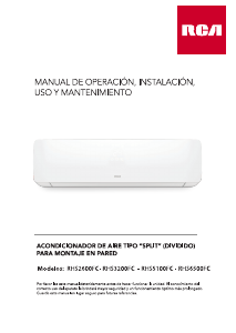 Manual de uso RCA RHS5100FC Aire acondicionado