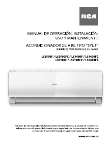 Manual de uso RCA LS5100FC Aire acondicionado