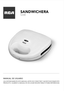 Manual de uso RCA S330 Grill de contacto