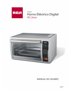 Manual de uso RCA RHE45CD Horno
