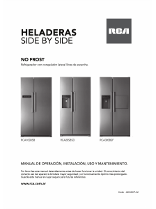 Manual de uso RCA RCA30SBSF Frigorífico combinado