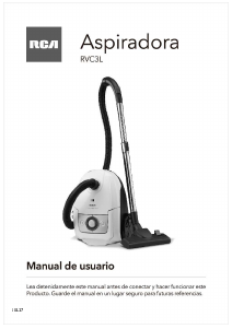 Manual de uso RCA RVC3L Aspirador
