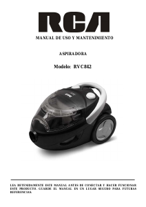 Manual de uso RCA RVC842 Aspirador