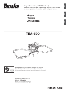 Manual de uso Tanaka TEA-500 Taladro de tierra