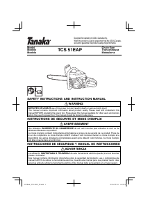 Manual Tanaka TCS 51EAP Chainsaw