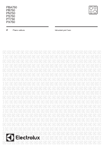 Manuale Electrolux PN750RUV Piano cottura