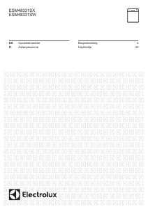 Käyttöohje Electrolux ESM48331SW Astianpesukone