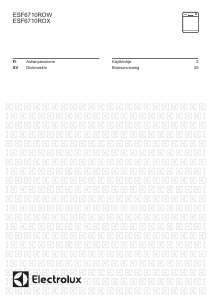Käyttöohje Electrolux ESF6710ROX Astianpesukone