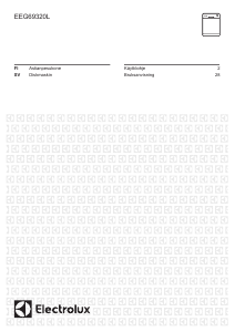 Käyttöohje Electrolux EEG69320L Astianpesukone