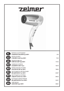 Manual Zelmer 33Z011 Uscător de păr
