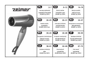 Handleiding Zelmer 33Z016 Haardroger