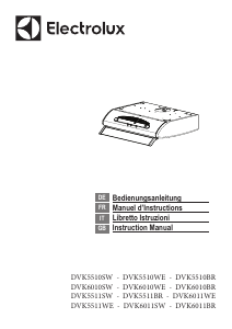 Bruksanvisning Electrolux DVK6011SW Köksfläkt